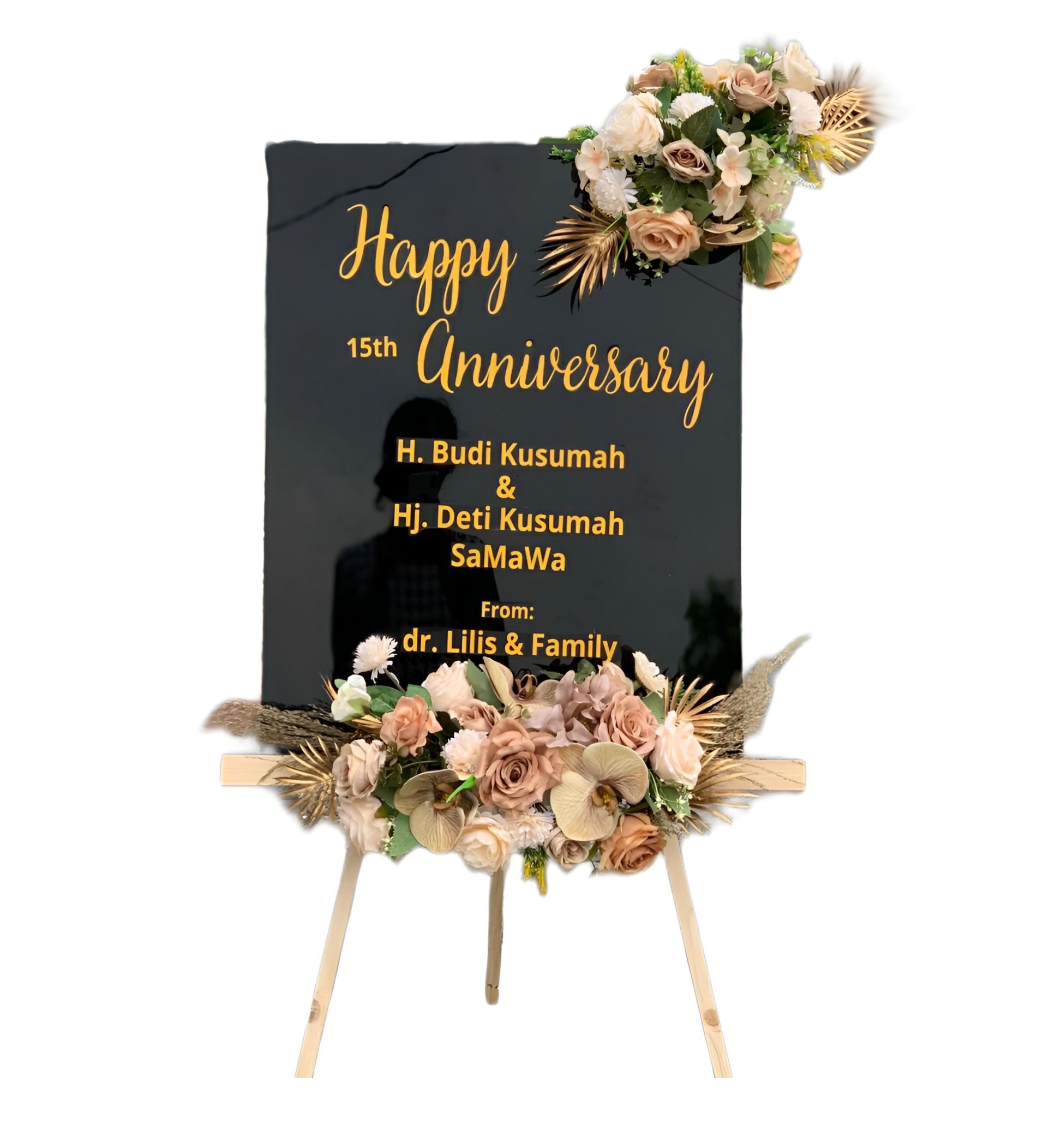 Papan Bunga Akrilik Cikeusal