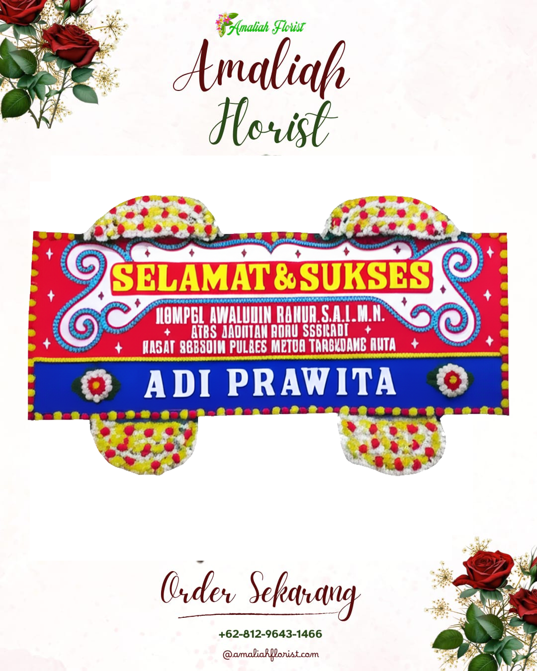 Papan Bunga Ucapan Selamat Cikeusal