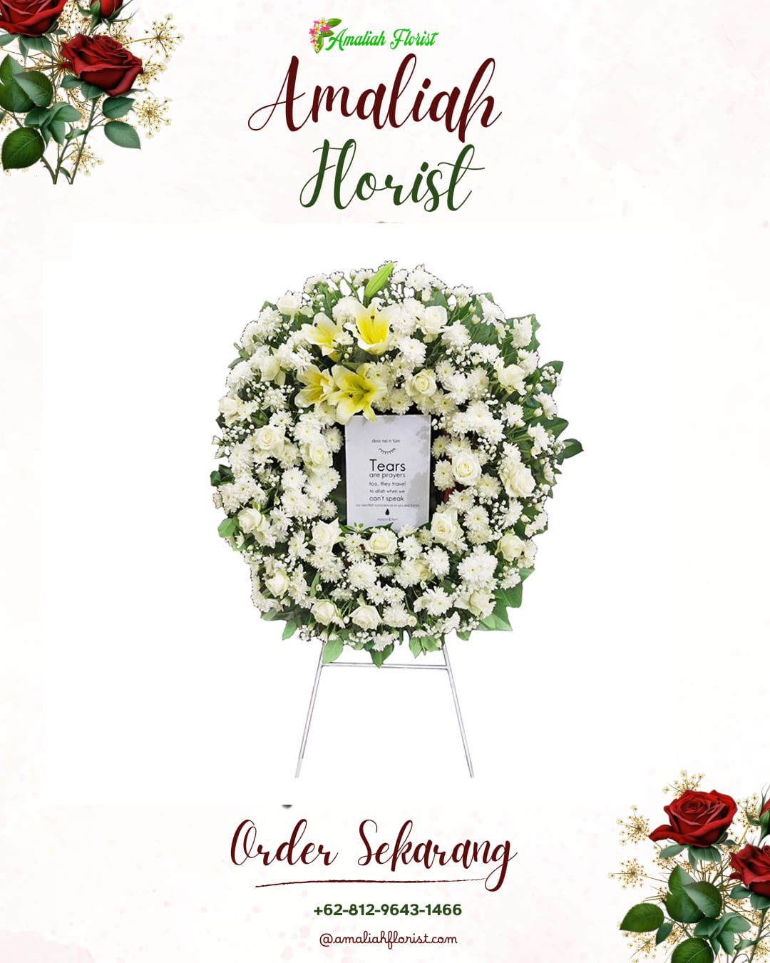 Krans Bunga Duka Cikeusal